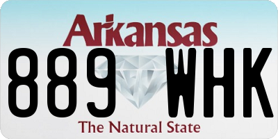 AR license plate 889WHK