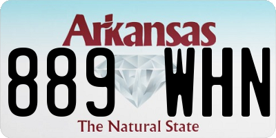 AR license plate 889WHN