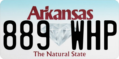 AR license plate 889WHP