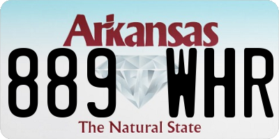 AR license plate 889WHR