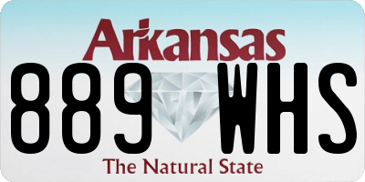 AR license plate 889WHS