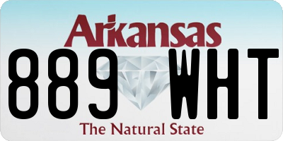 AR license plate 889WHT