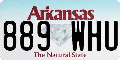 AR license plate 889WHU