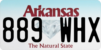 AR license plate 889WHX