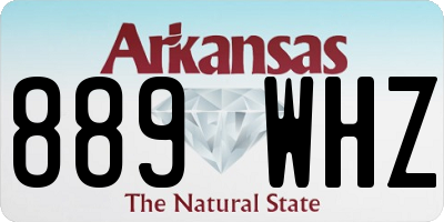 AR license plate 889WHZ