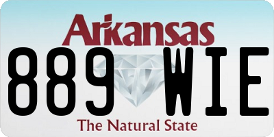 AR license plate 889WIE