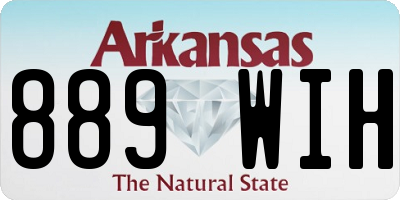 AR license plate 889WIH