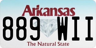 AR license plate 889WII