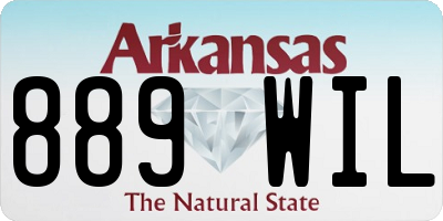 AR license plate 889WIL