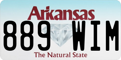 AR license plate 889WIM