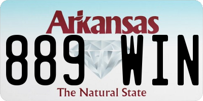 AR license plate 889WIN