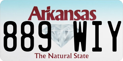 AR license plate 889WIY
