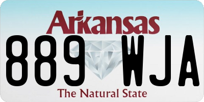 AR license plate 889WJA