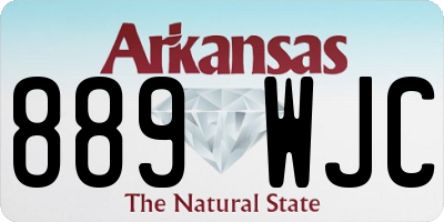 AR license plate 889WJC