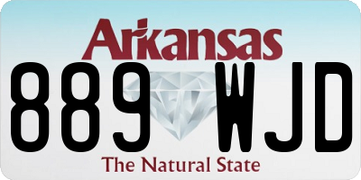 AR license plate 889WJD