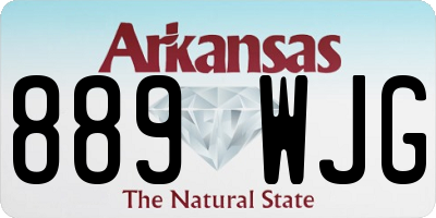 AR license plate 889WJG
