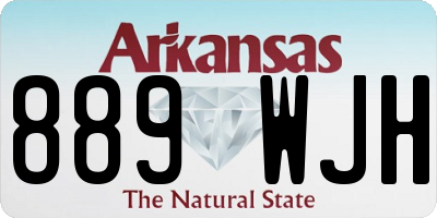 AR license plate 889WJH