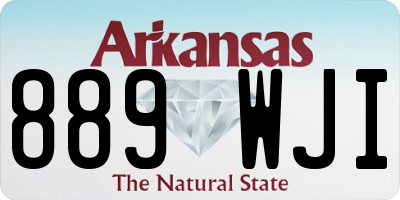 AR license plate 889WJI