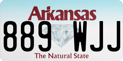 AR license plate 889WJJ