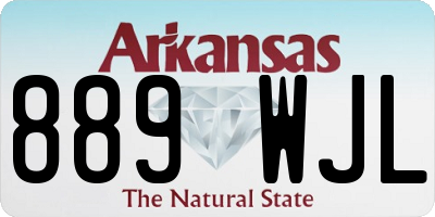 AR license plate 889WJL