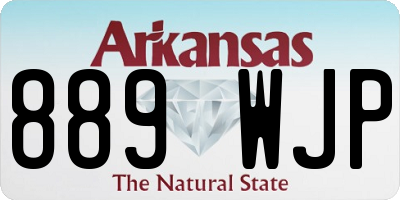 AR license plate 889WJP