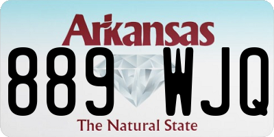 AR license plate 889WJQ