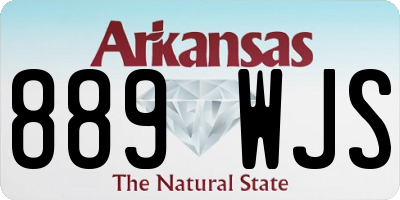 AR license plate 889WJS
