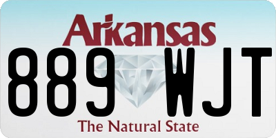 AR license plate 889WJT