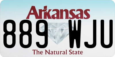 AR license plate 889WJU