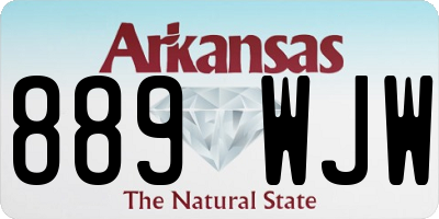 AR license plate 889WJW