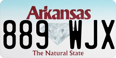 AR license plate 889WJX