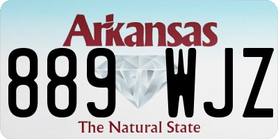 AR license plate 889WJZ