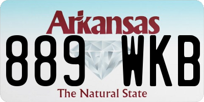 AR license plate 889WKB