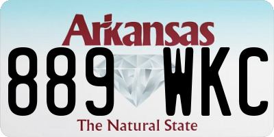 AR license plate 889WKC