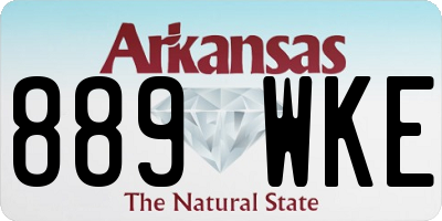 AR license plate 889WKE