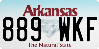 AR license plate 889WKF