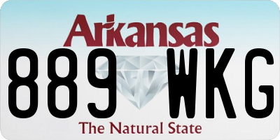AR license plate 889WKG