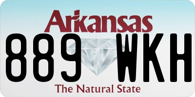 AR license plate 889WKH