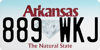 AR license plate 889WKJ