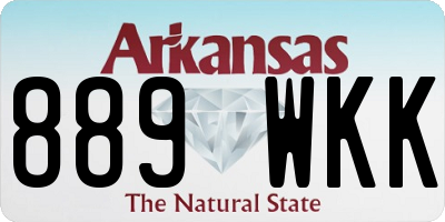 AR license plate 889WKK