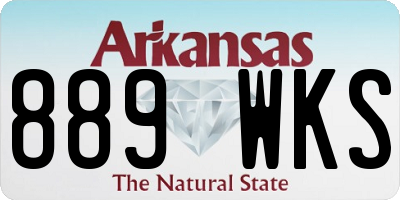 AR license plate 889WKS