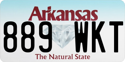 AR license plate 889WKT