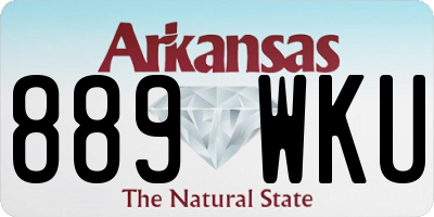 AR license plate 889WKU