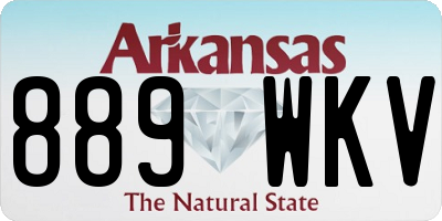AR license plate 889WKV
