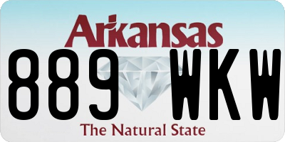 AR license plate 889WKW