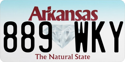 AR license plate 889WKY
