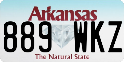 AR license plate 889WKZ