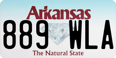 AR license plate 889WLA