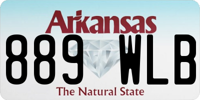 AR license plate 889WLB