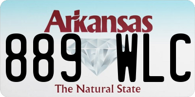 AR license plate 889WLC